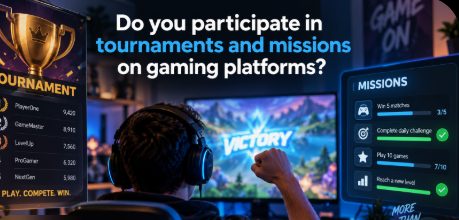 Do you participate in tournaments and missions on gaming platforms?